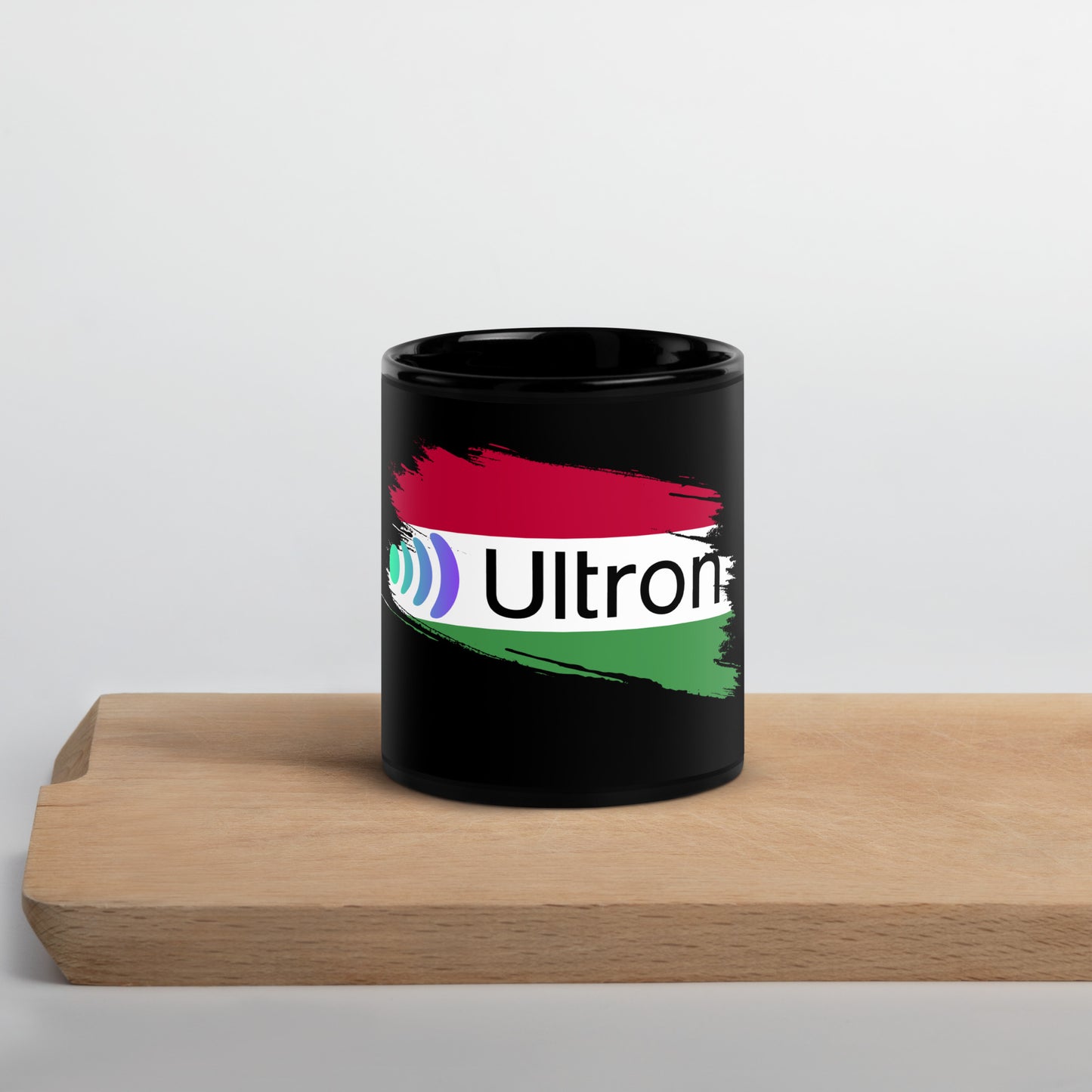 Ultron Hungary Black Glossy Mug