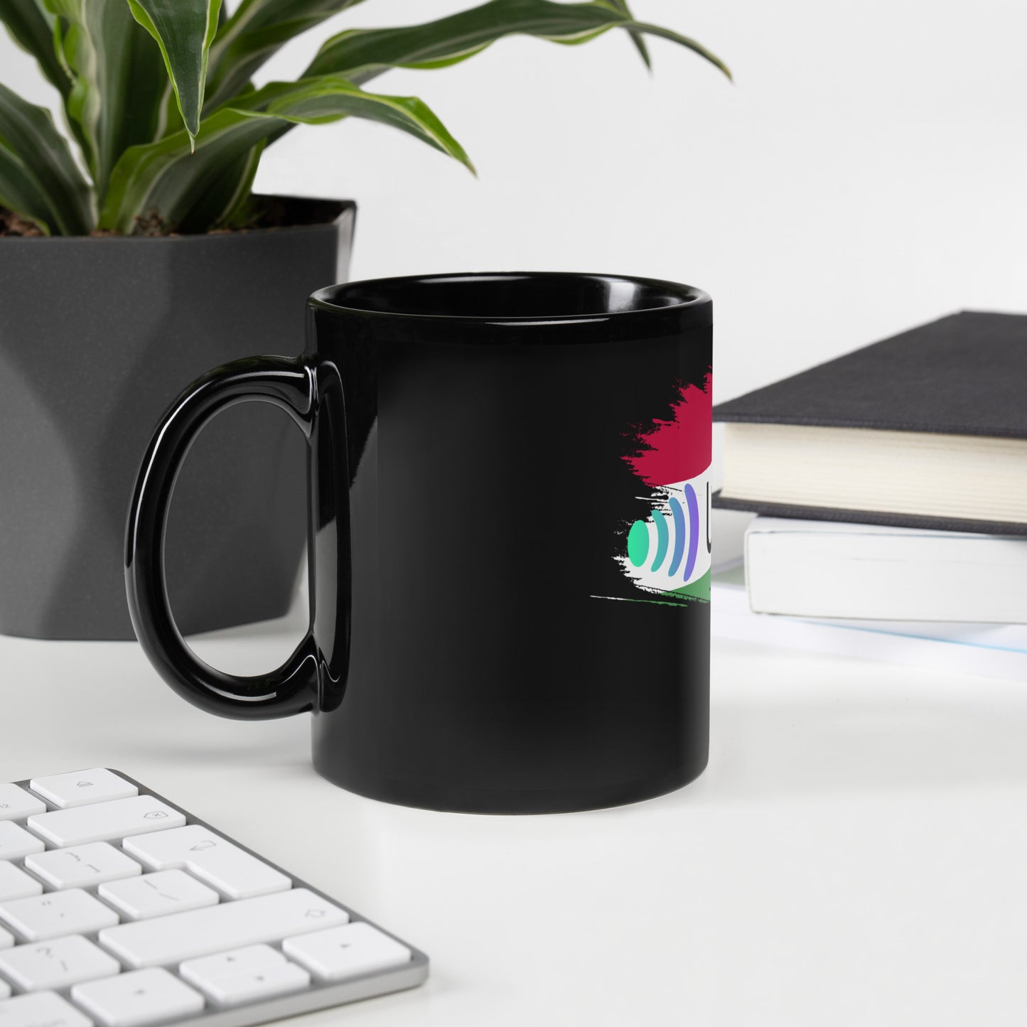 Ultron Hungary Black Glossy Mug