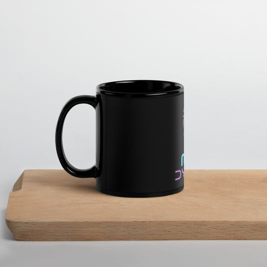 Mavie Dynamic Black Glossy Mug