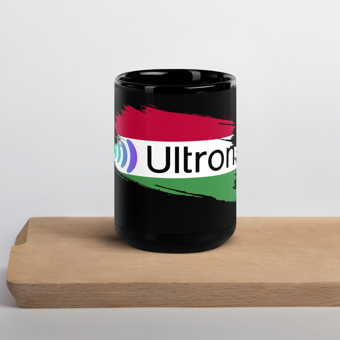 Ultron Hungary Black Glossy Mug