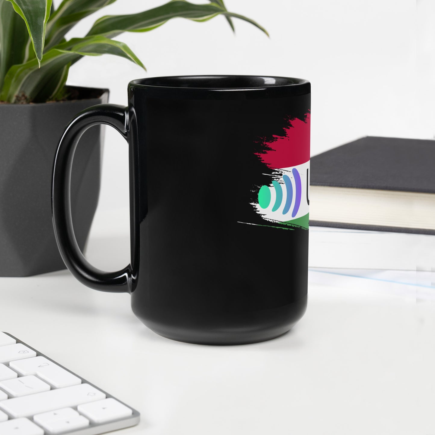 Ultron Hungary Black Glossy Mug