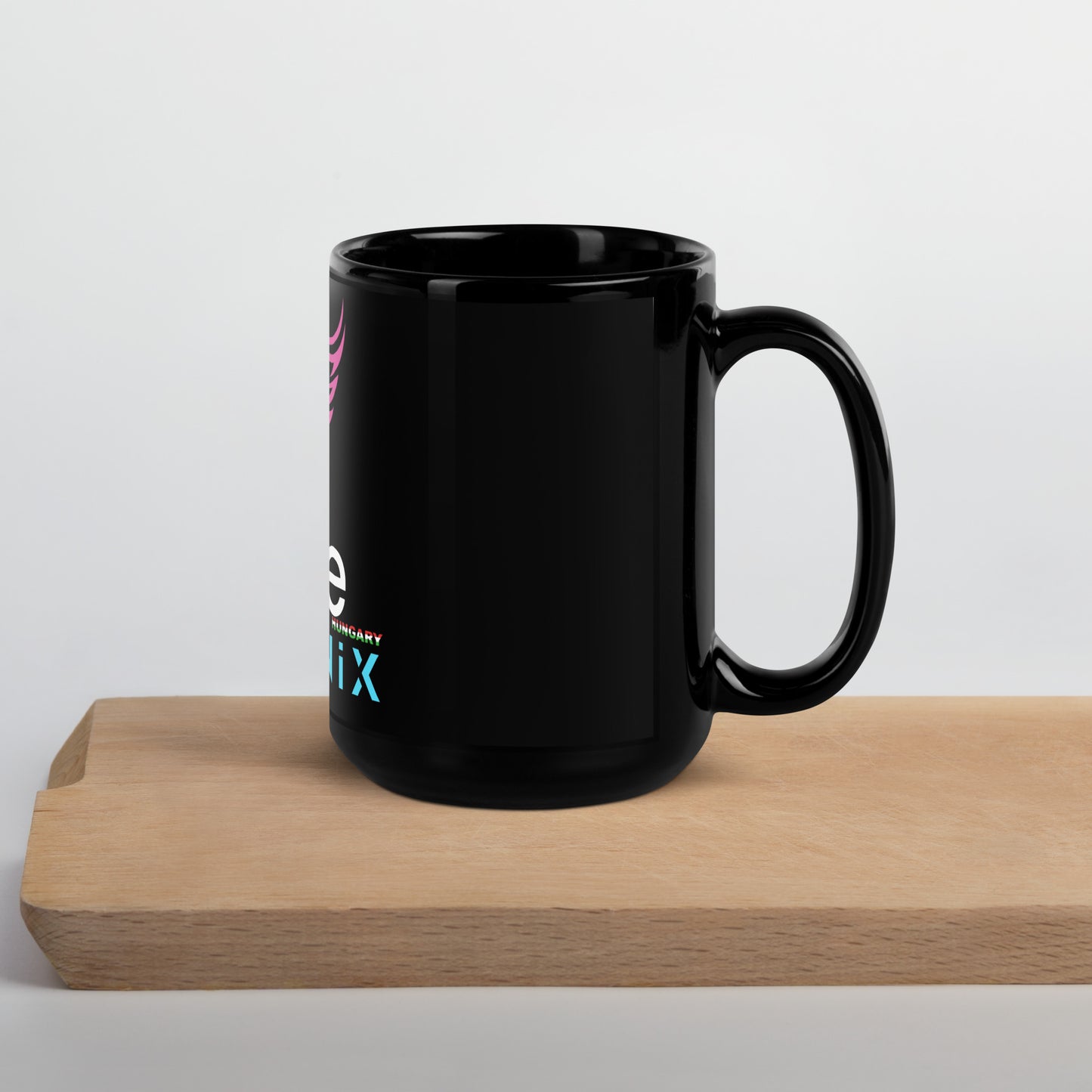 Mavie Phoenix Black Glossy Mug
