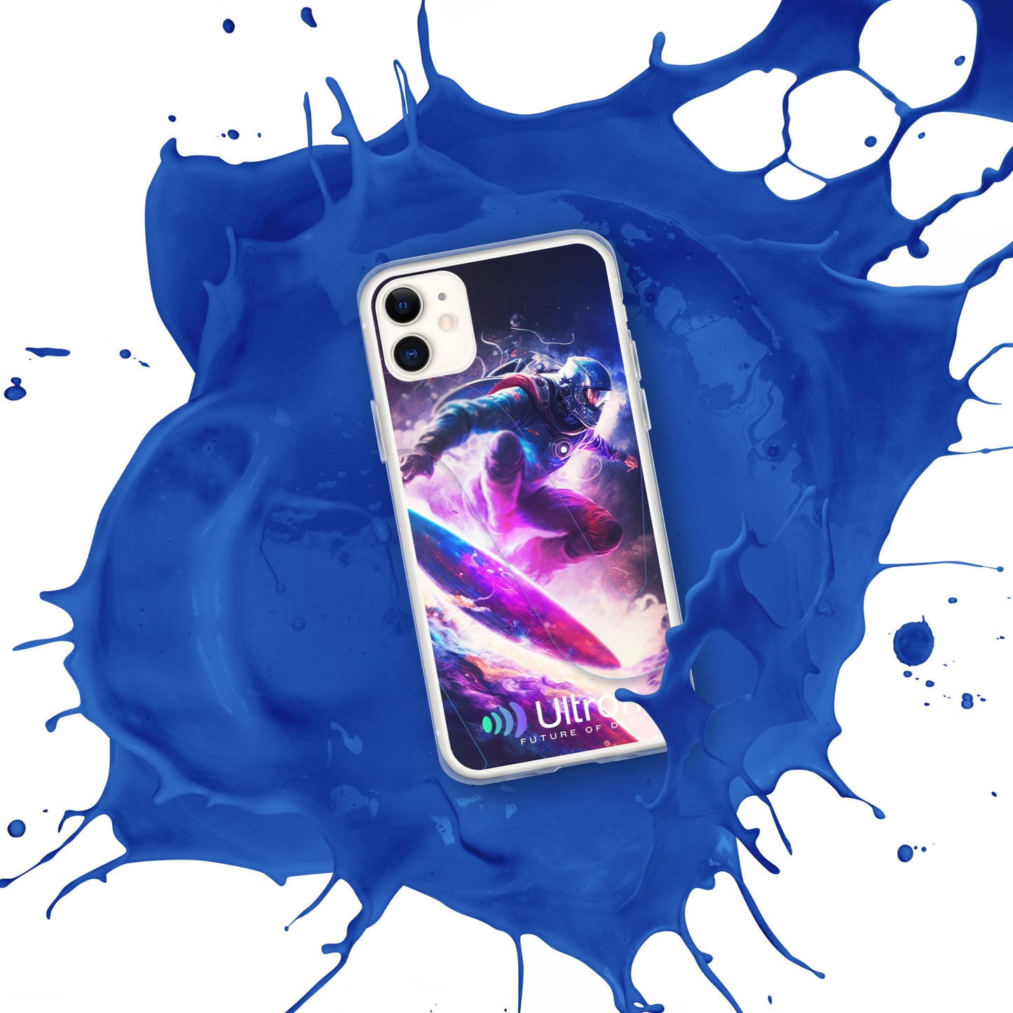 Space Surfer Clear Case for iPhone®