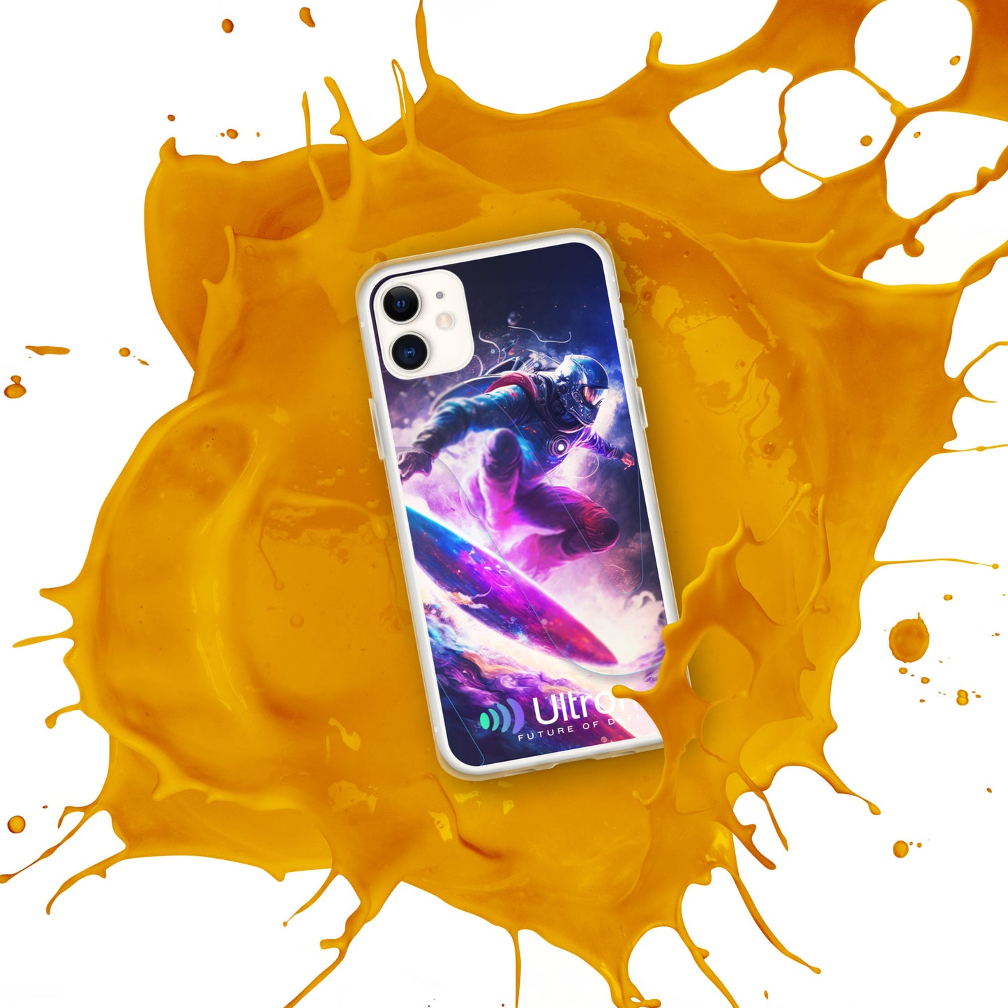 Space Surfer Clear Case for iPhone®