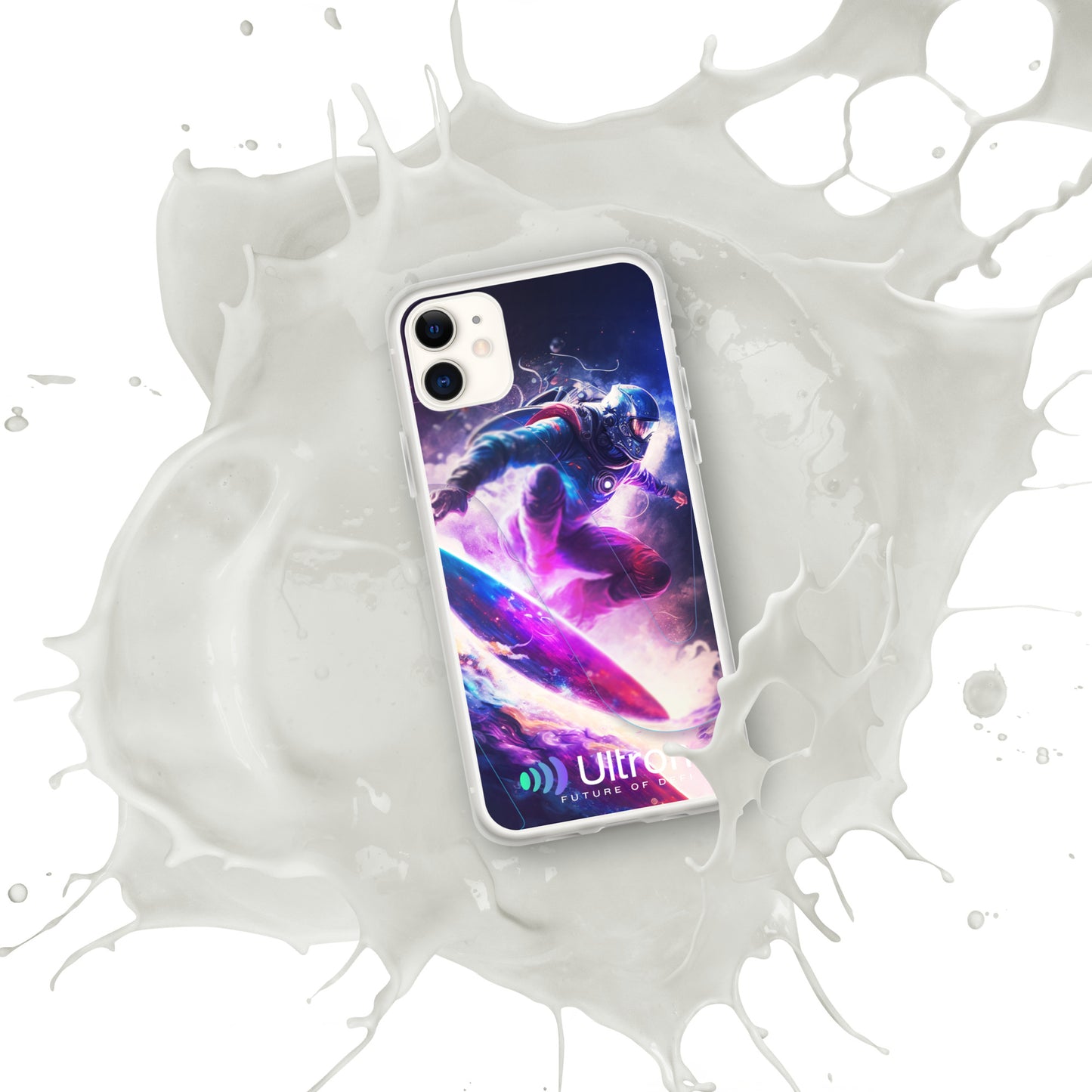 Space Surfer Clear Case for iPhone®