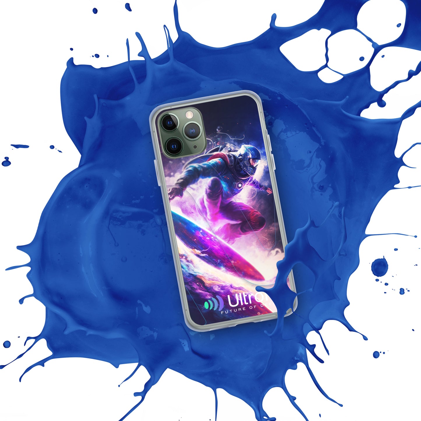 Space Surfer Clear Case for iPhone®