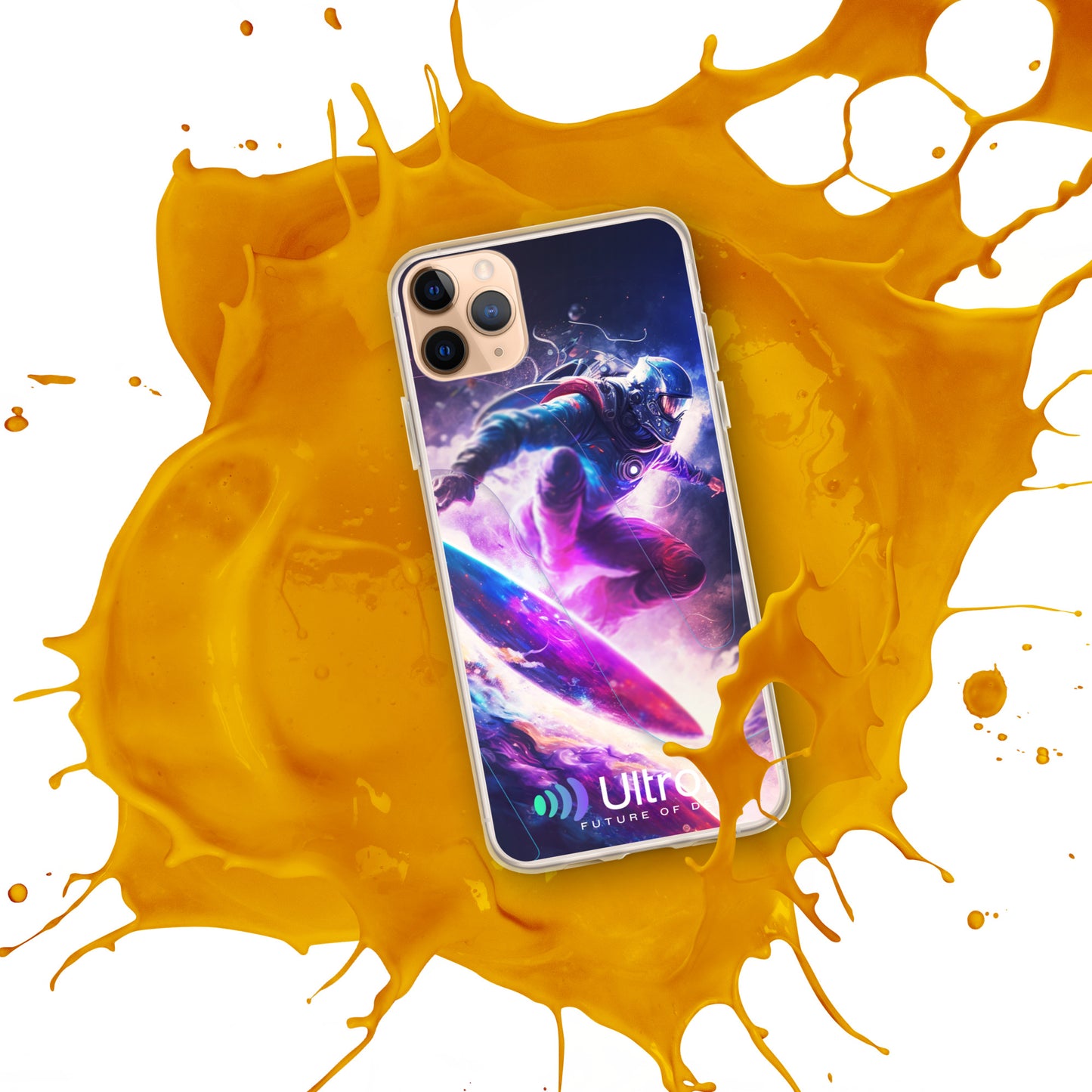 Space Surfer Clear Case for iPhone®