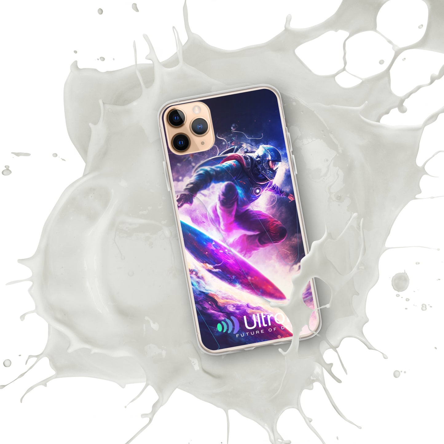 Space Surfer Clear Case for iPhone®