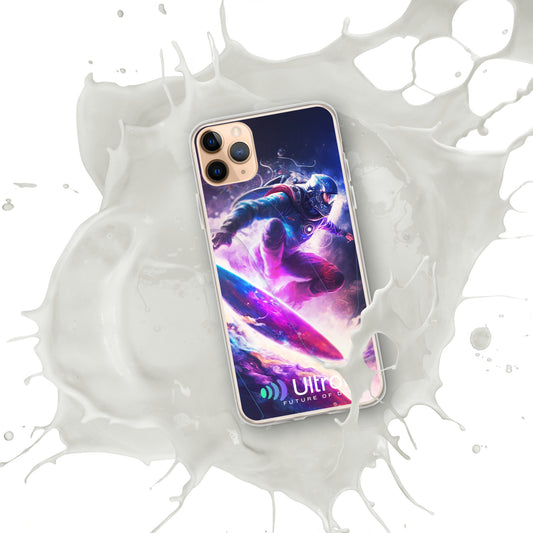 Space Surfer Clear Case for iPhone®