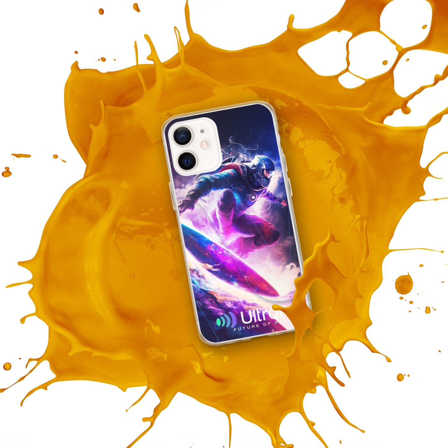 Space Surfer Clear Case for iPhone®