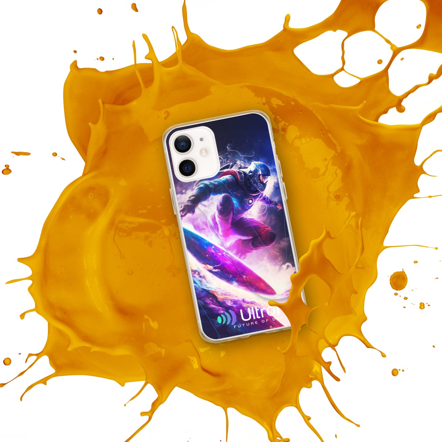 Space Surfer Clear Case for iPhone®