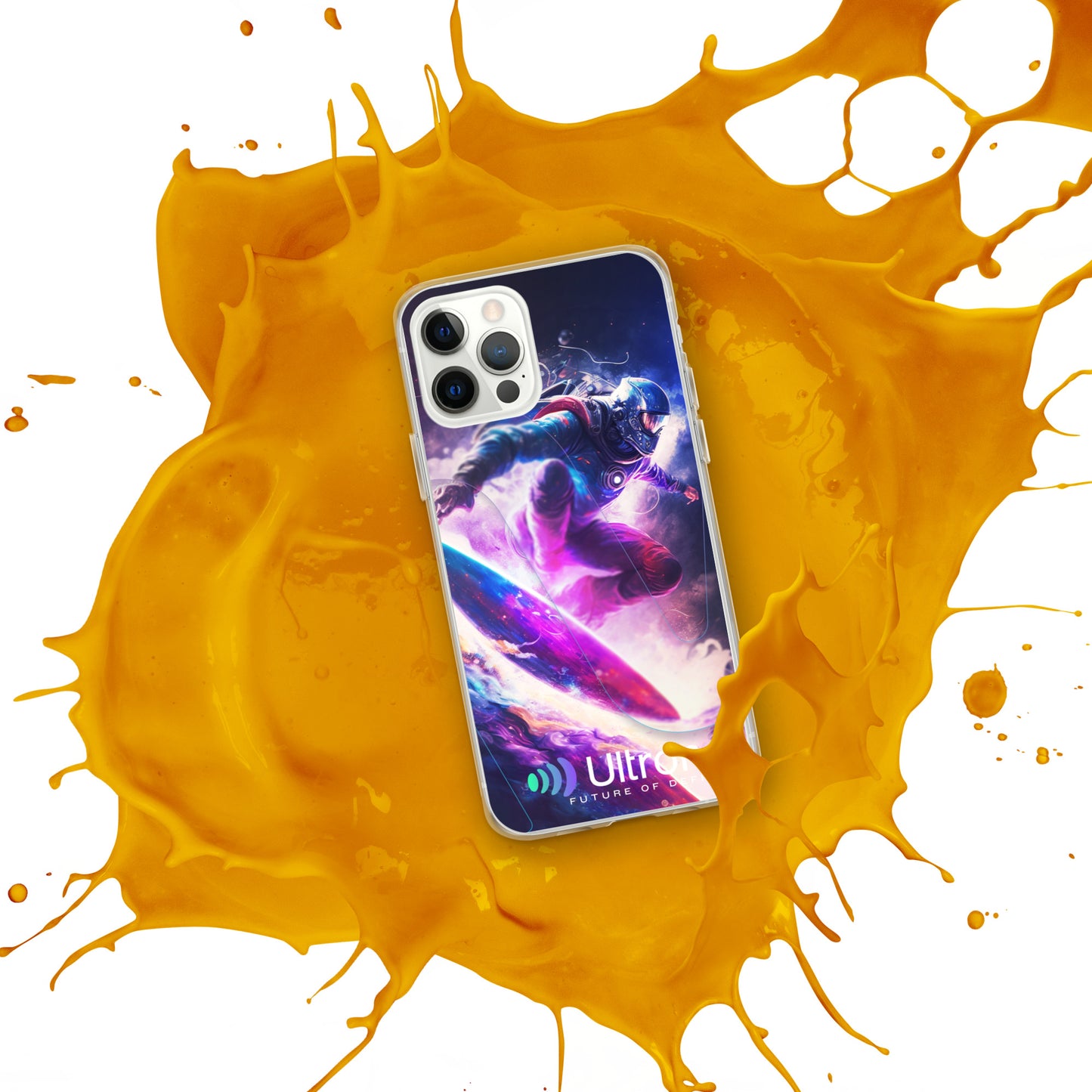Space Surfer Clear Case for iPhone®