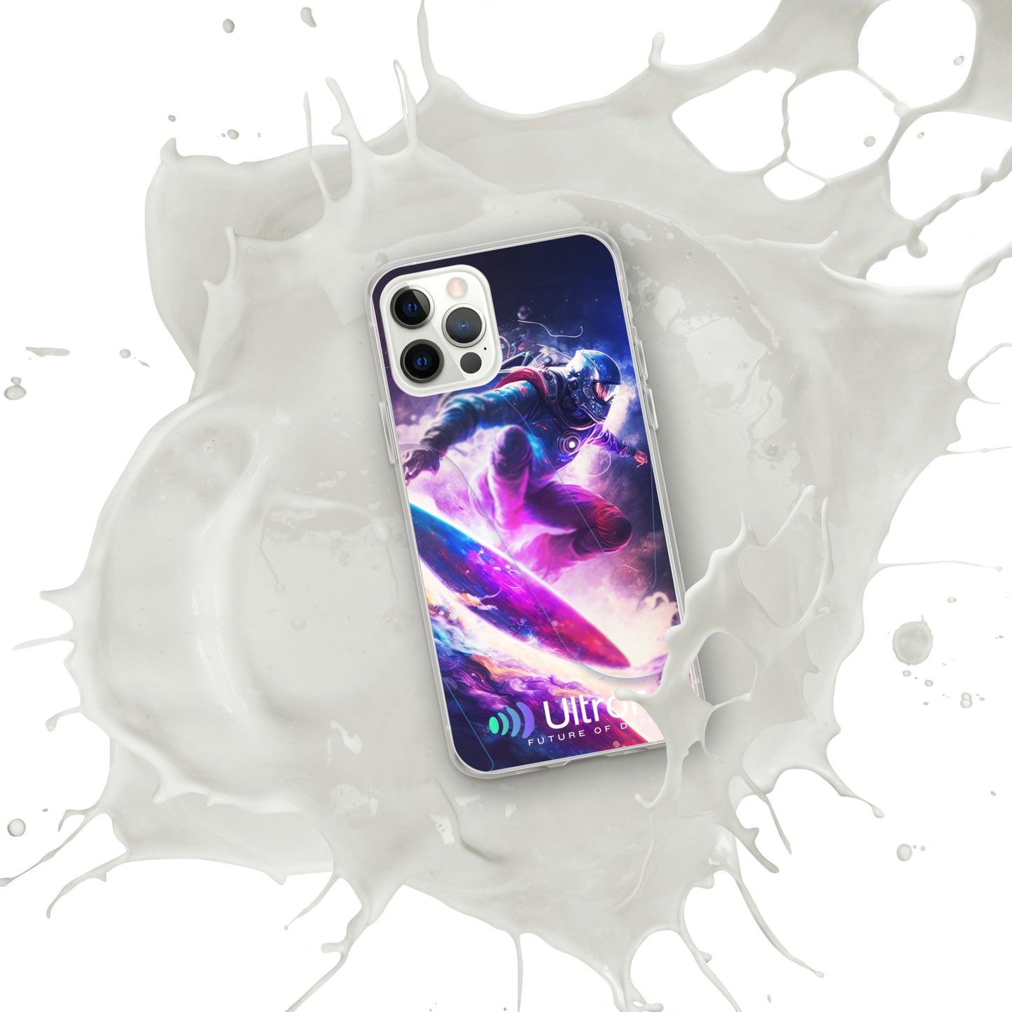 Space Surfer Clear Case for iPhone®