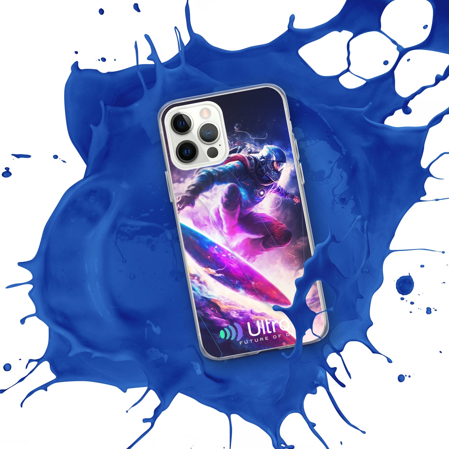 Space Surfer Clear Case for iPhone®