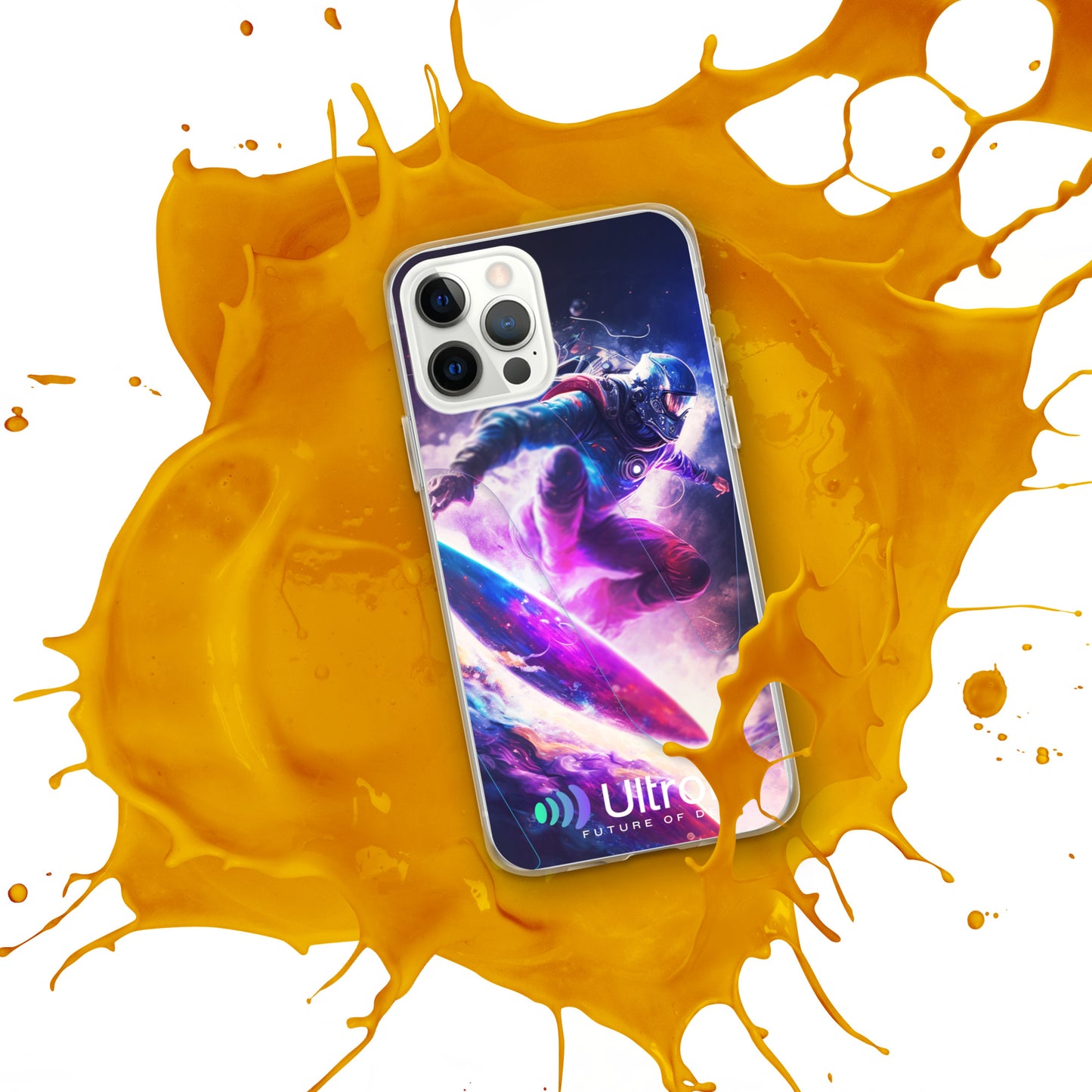 Space Surfer Clear Case for iPhone®
