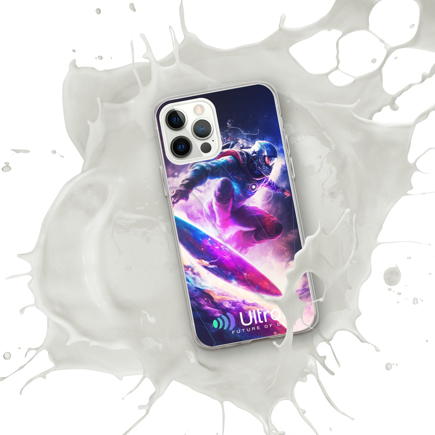 Space Surfer Clear Case for iPhone®