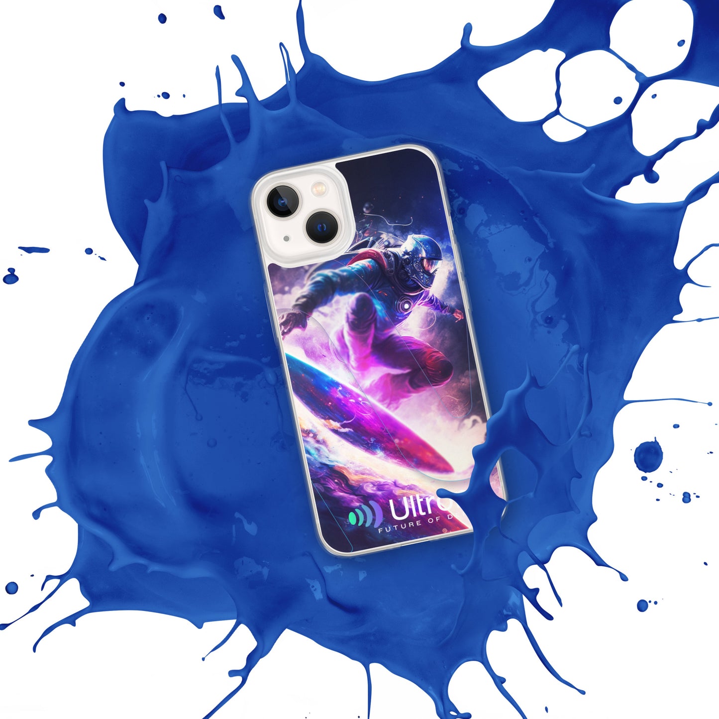 Space Surfer Clear Case for iPhone®