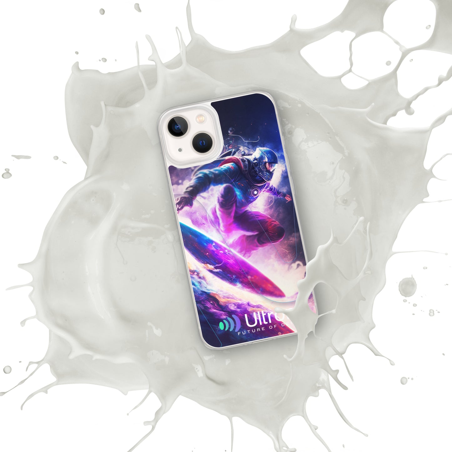 Space Surfer Clear Case for iPhone®