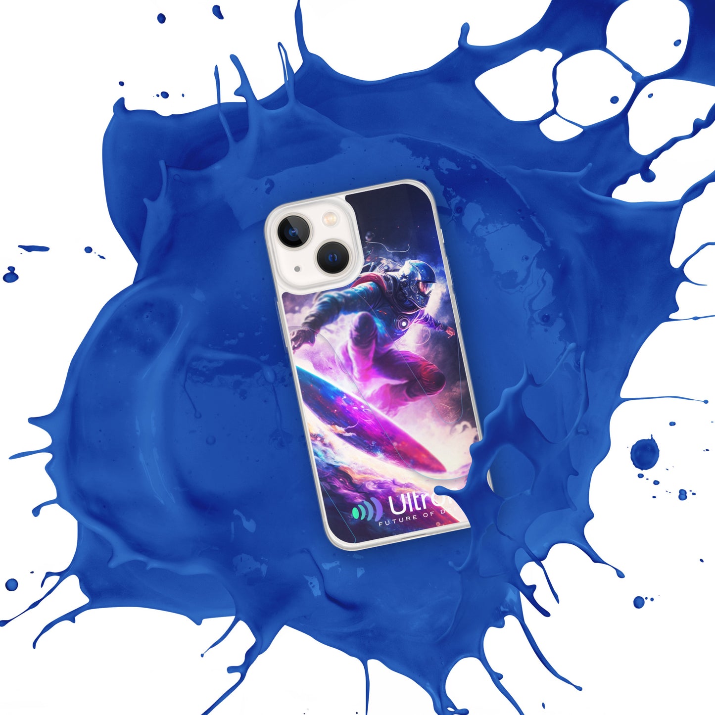 Space Surfer Clear Case for iPhone®
