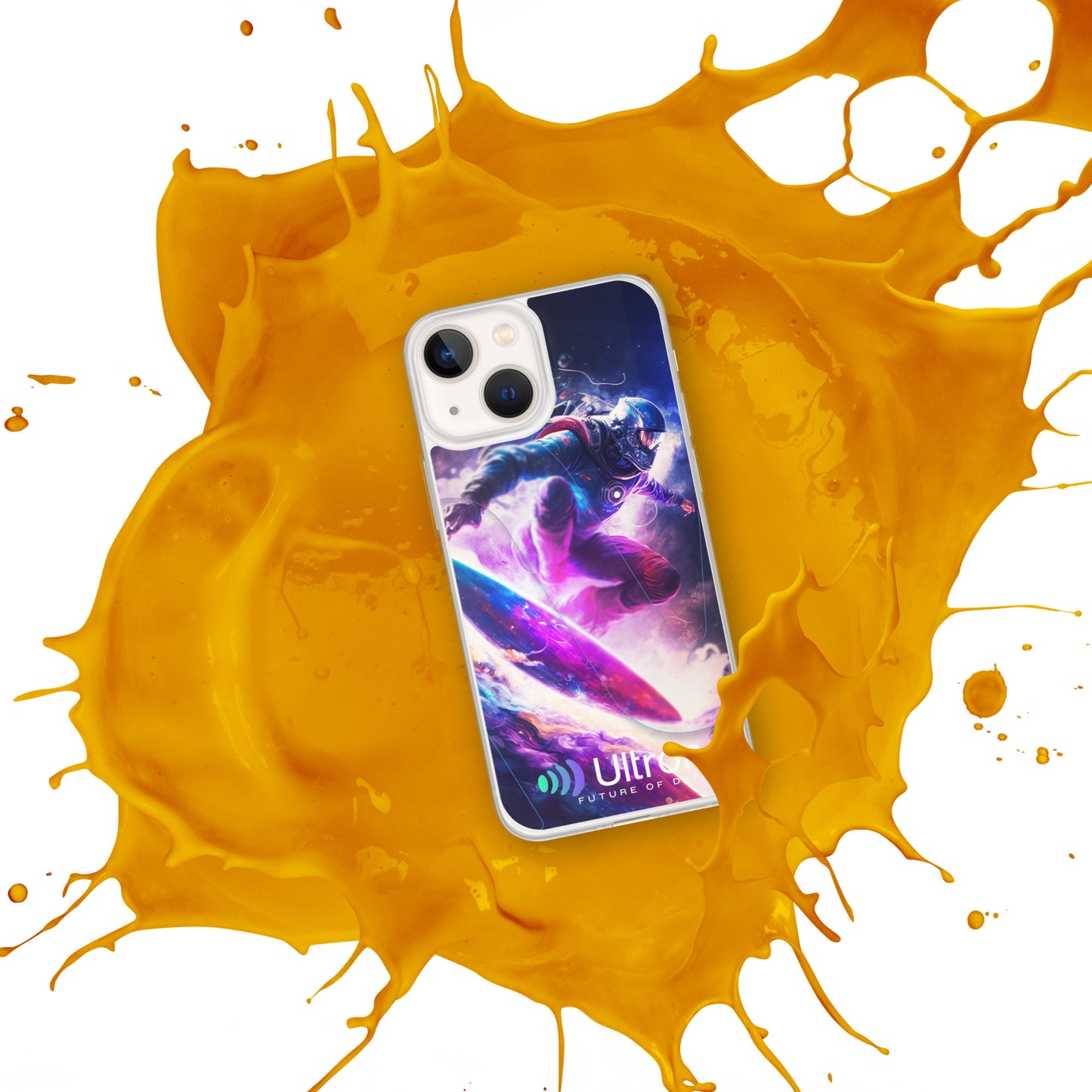 Space Surfer Clear Case for iPhone®