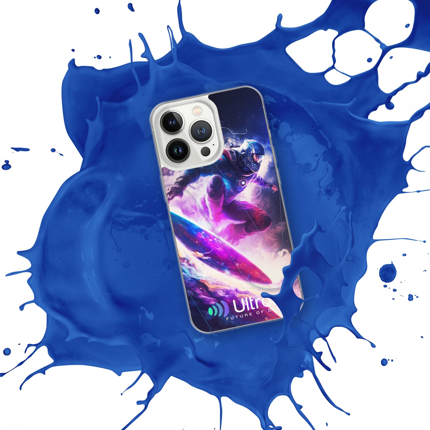 Space Surfer Clear Case for iPhone®