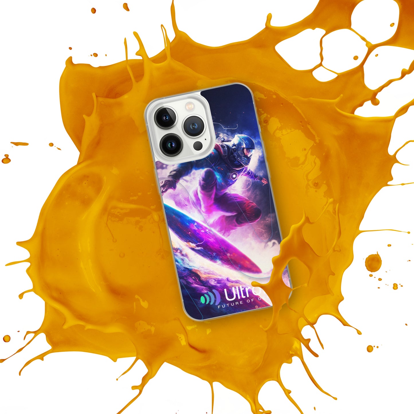 Space Surfer Clear Case for iPhone®