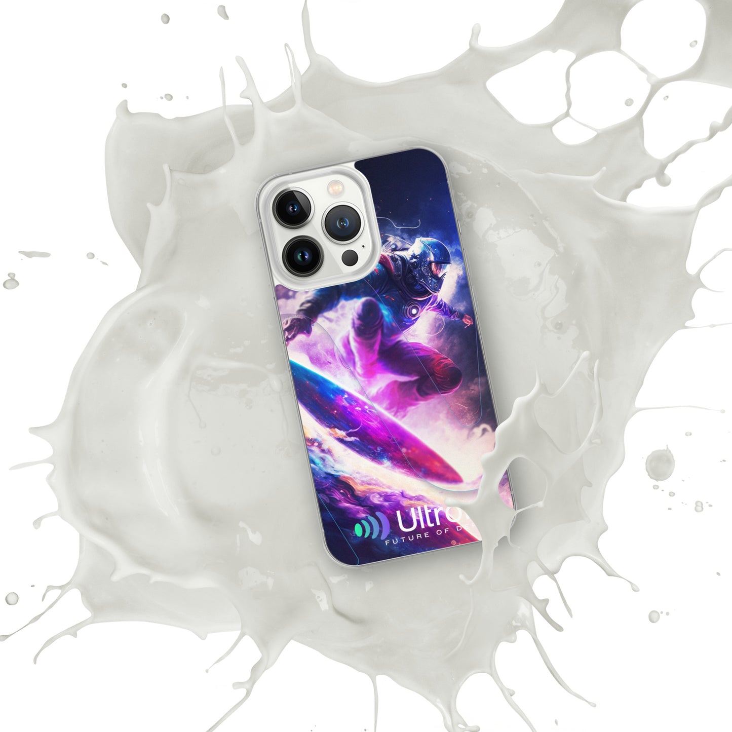 Space Surfer Clear Case for iPhone®