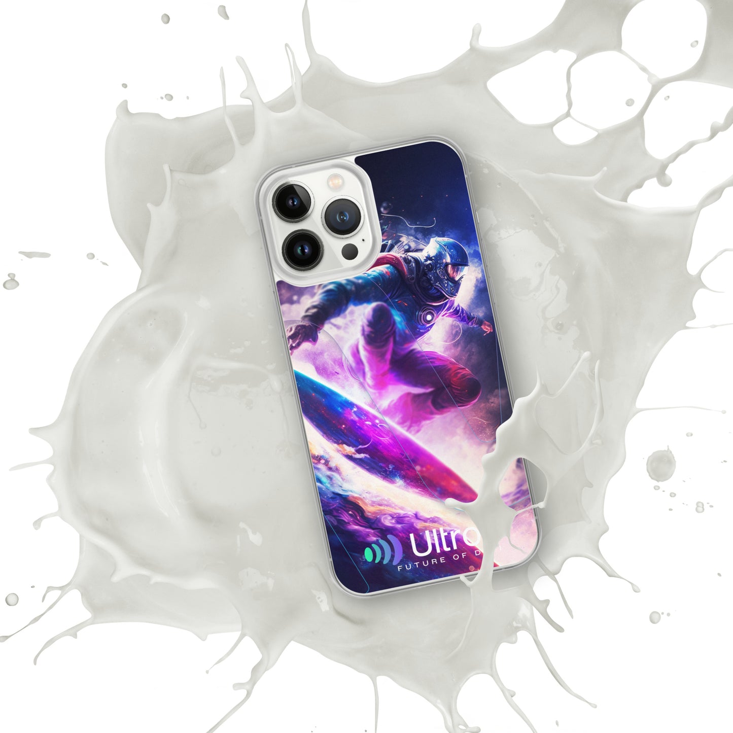Space Surfer Clear Case for iPhone®