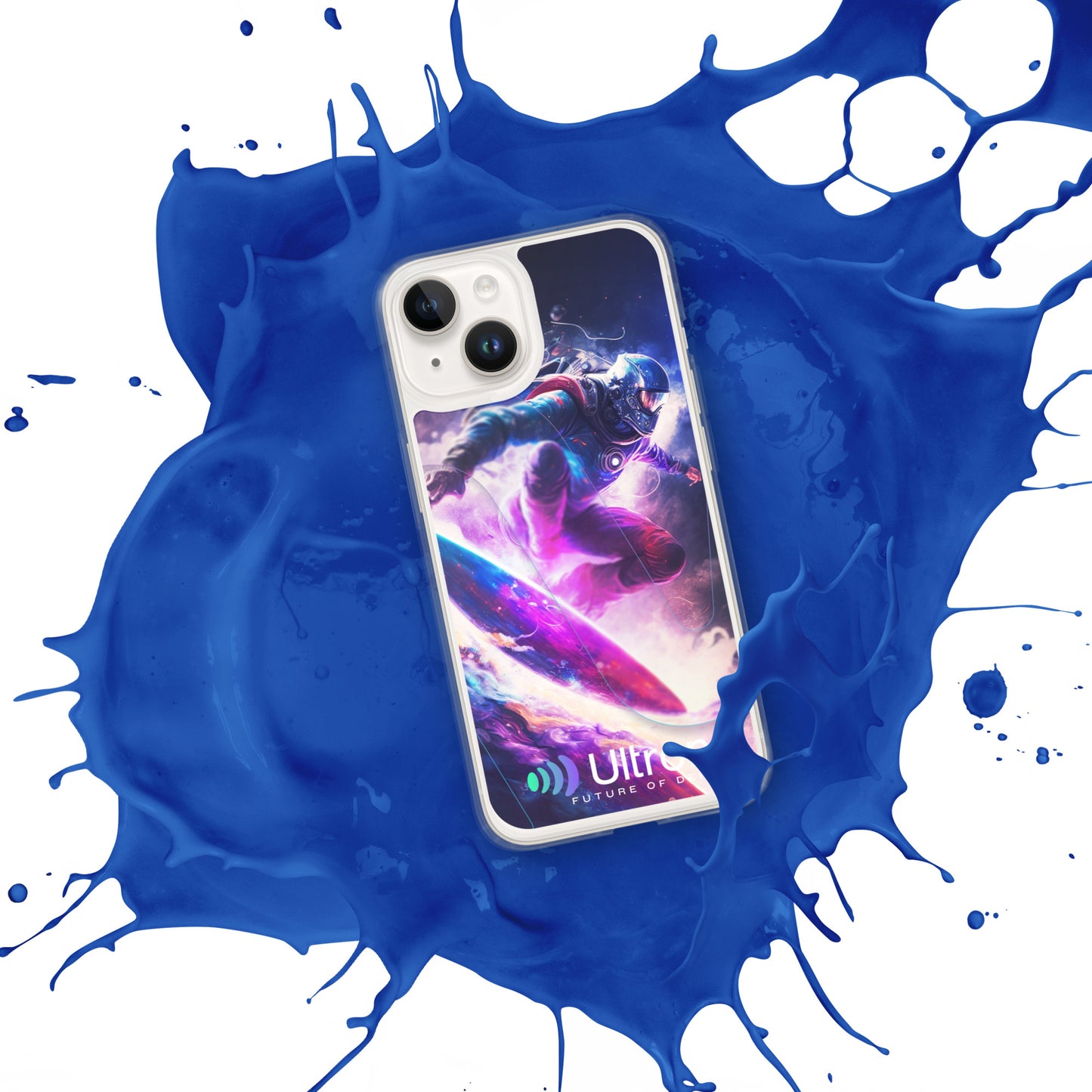 Space Surfer Clear Case for iPhone®