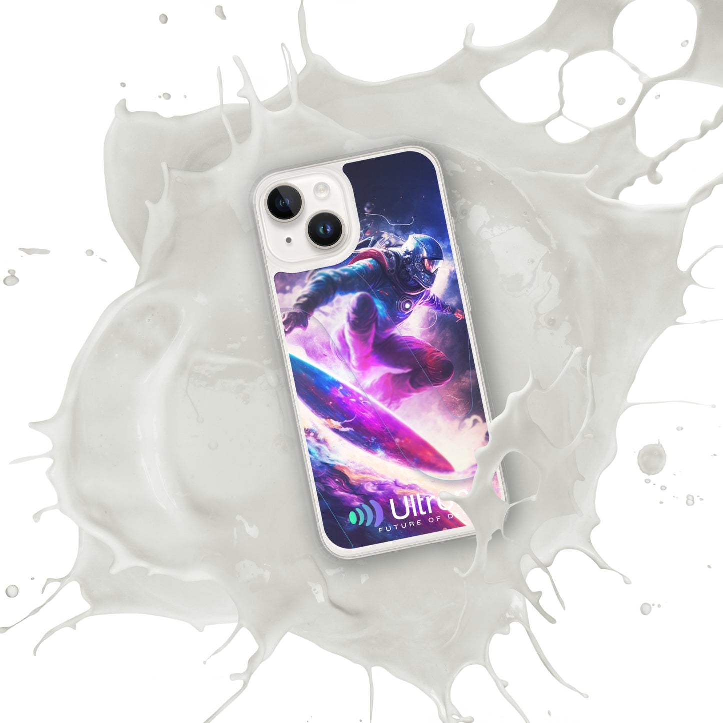 Space Surfer Clear Case for iPhone®
