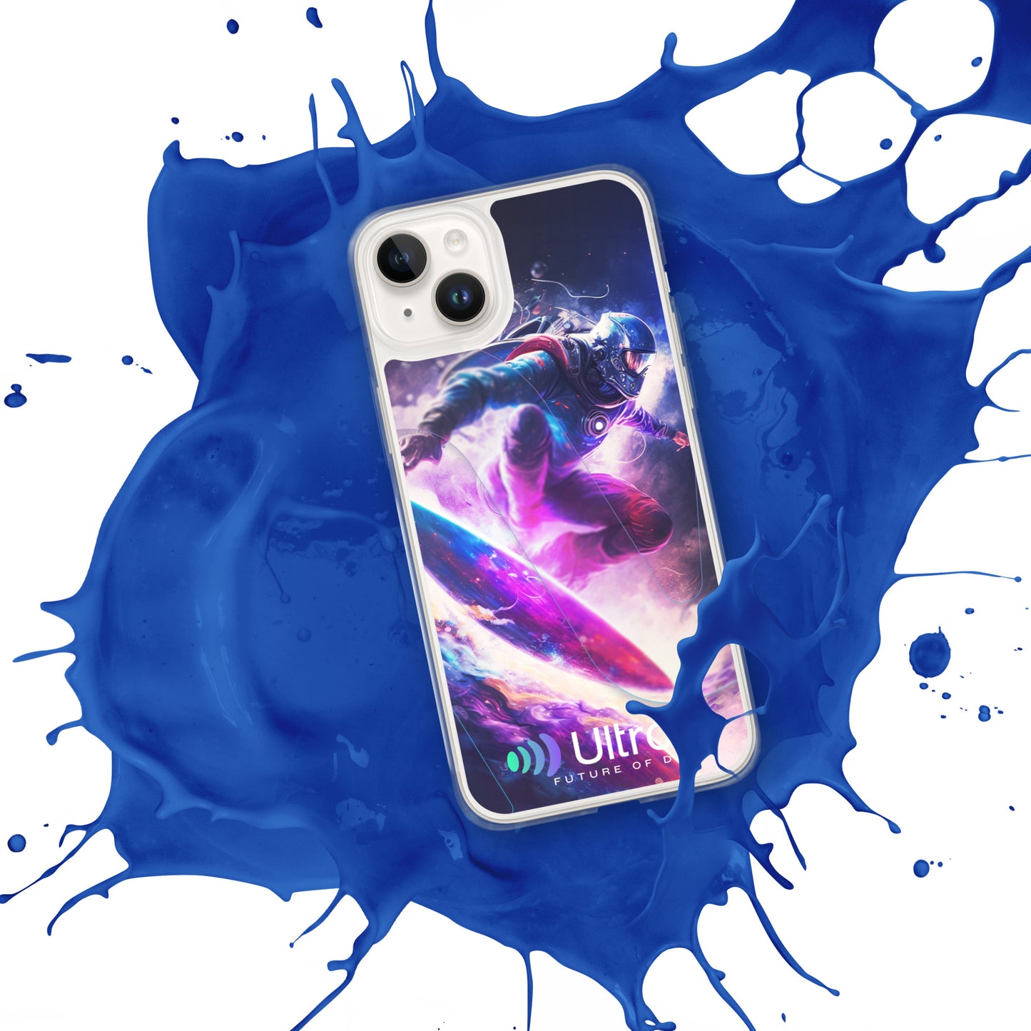 Space Surfer Clear Case for iPhone®