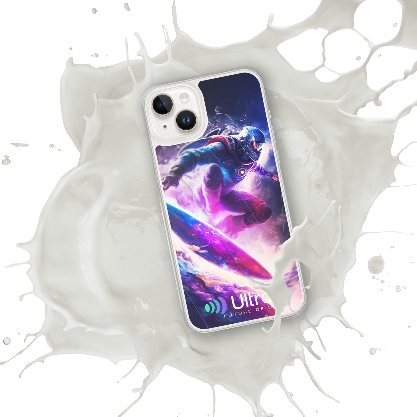 Space Surfer Clear Case for iPhone®