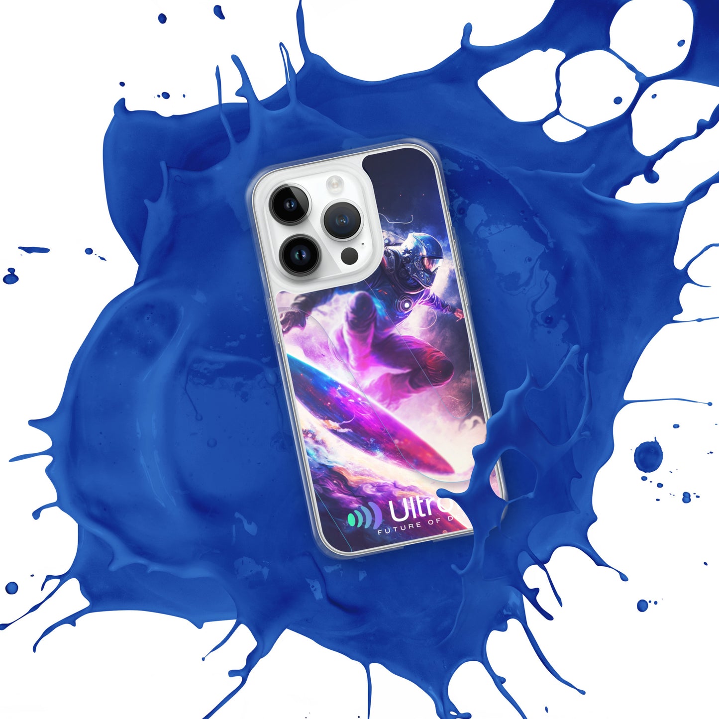 Space Surfer Clear Case for iPhone®