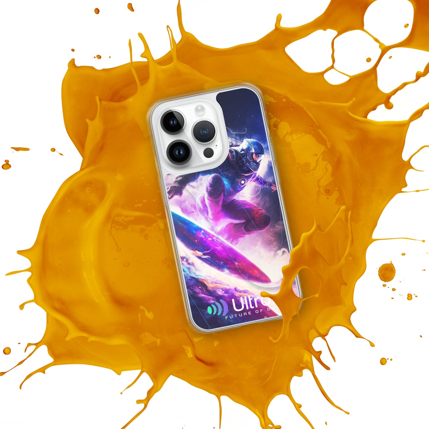 Space Surfer Clear Case for iPhone®