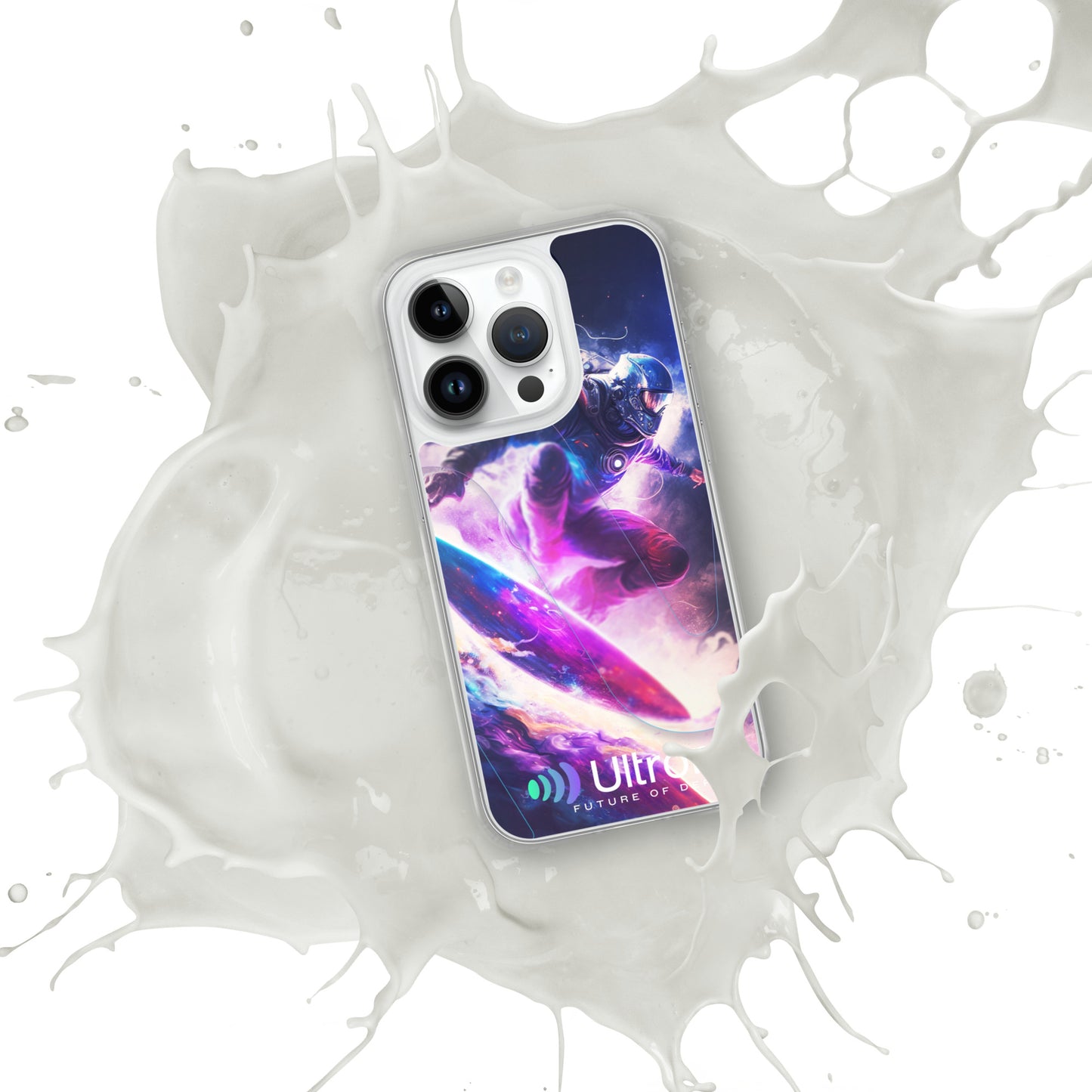 Space Surfer Clear Case for iPhone®