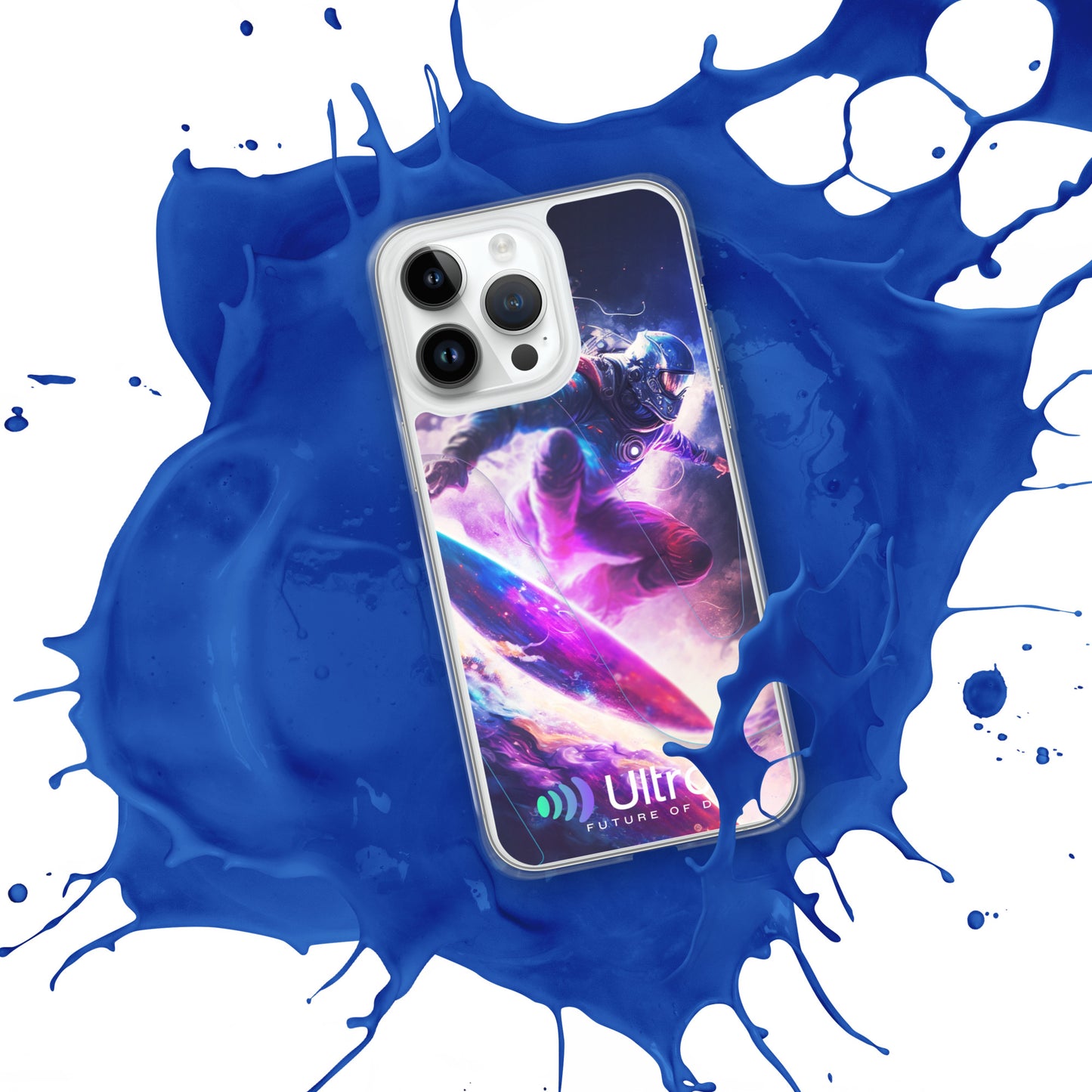 Space Surfer Clear Case for iPhone®