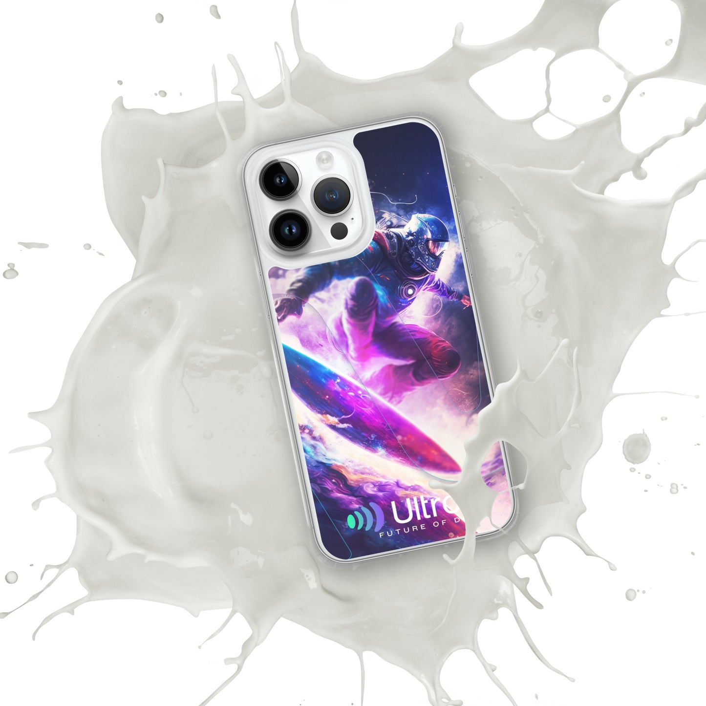 Space Surfer Clear Case for iPhone®