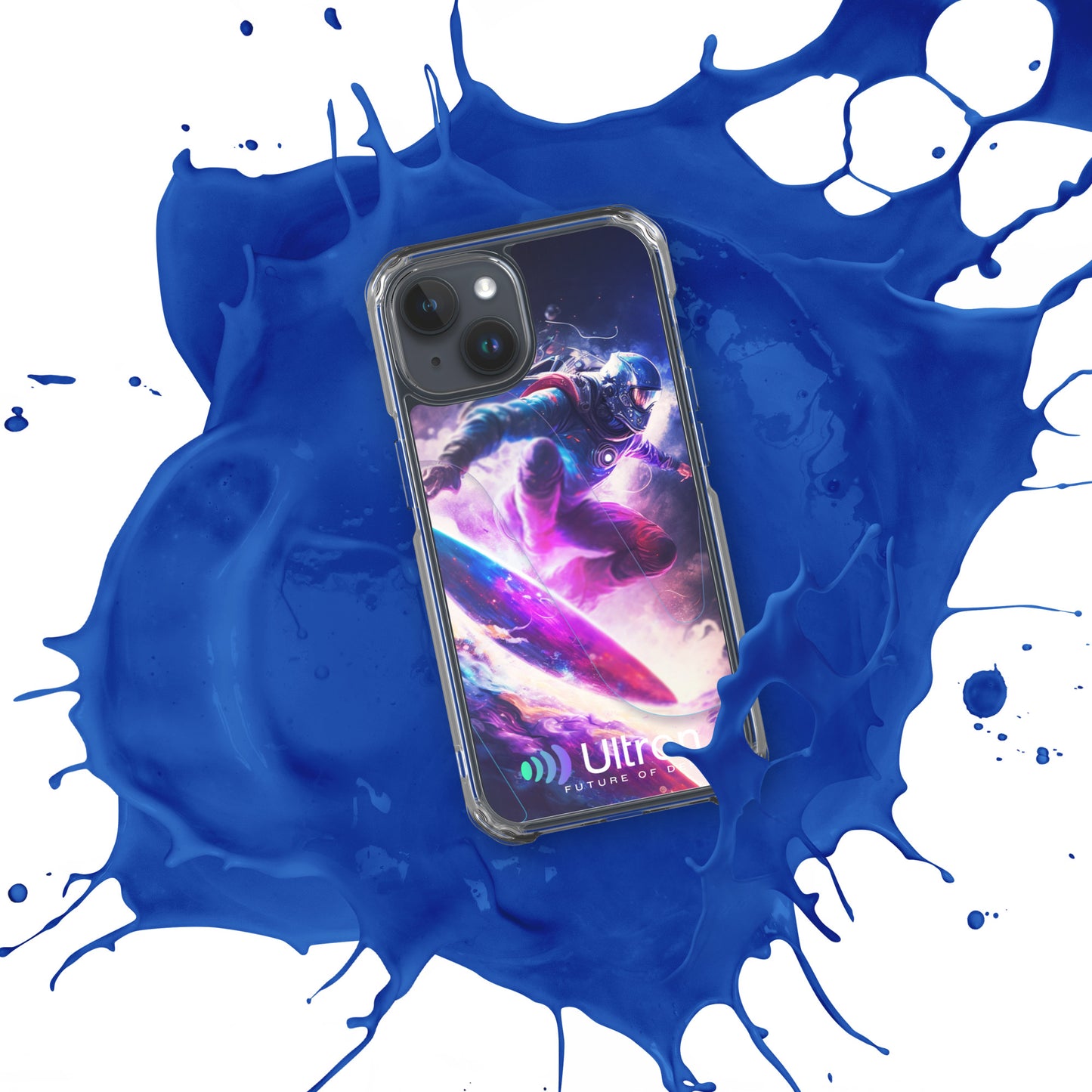 Space Surfer Clear Case for iPhone®