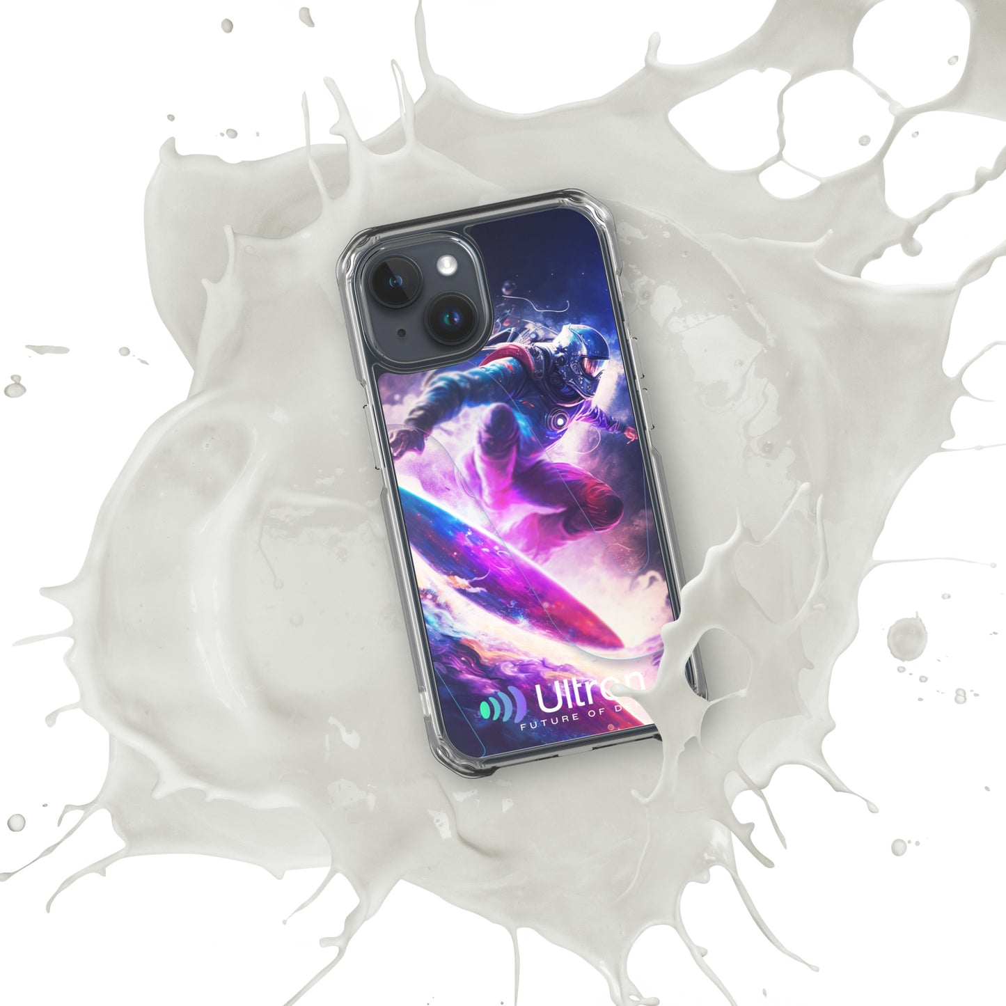 Space Surfer Clear Case for iPhone®