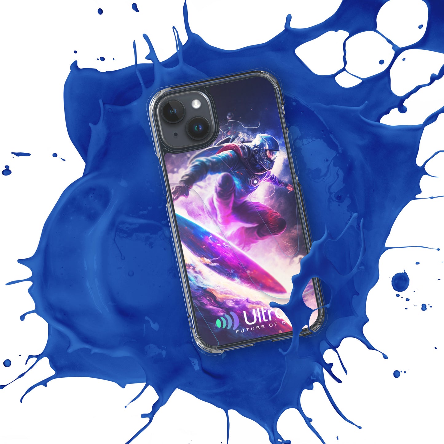 Space Surfer Clear Case for iPhone®