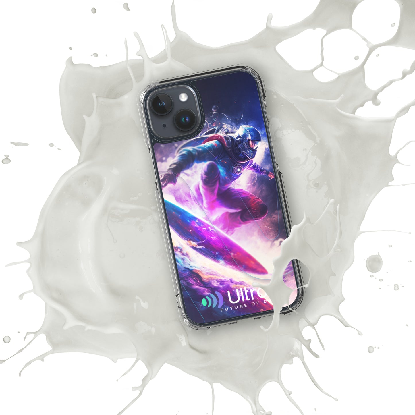 Space Surfer Clear Case for iPhone®