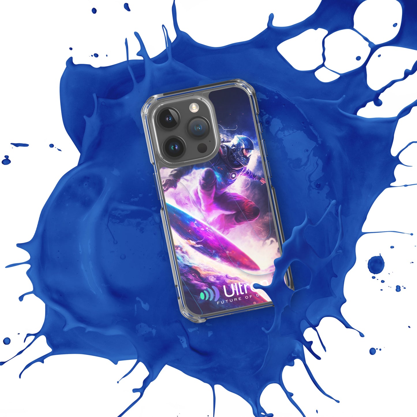 Space Surfer Clear Case for iPhone®