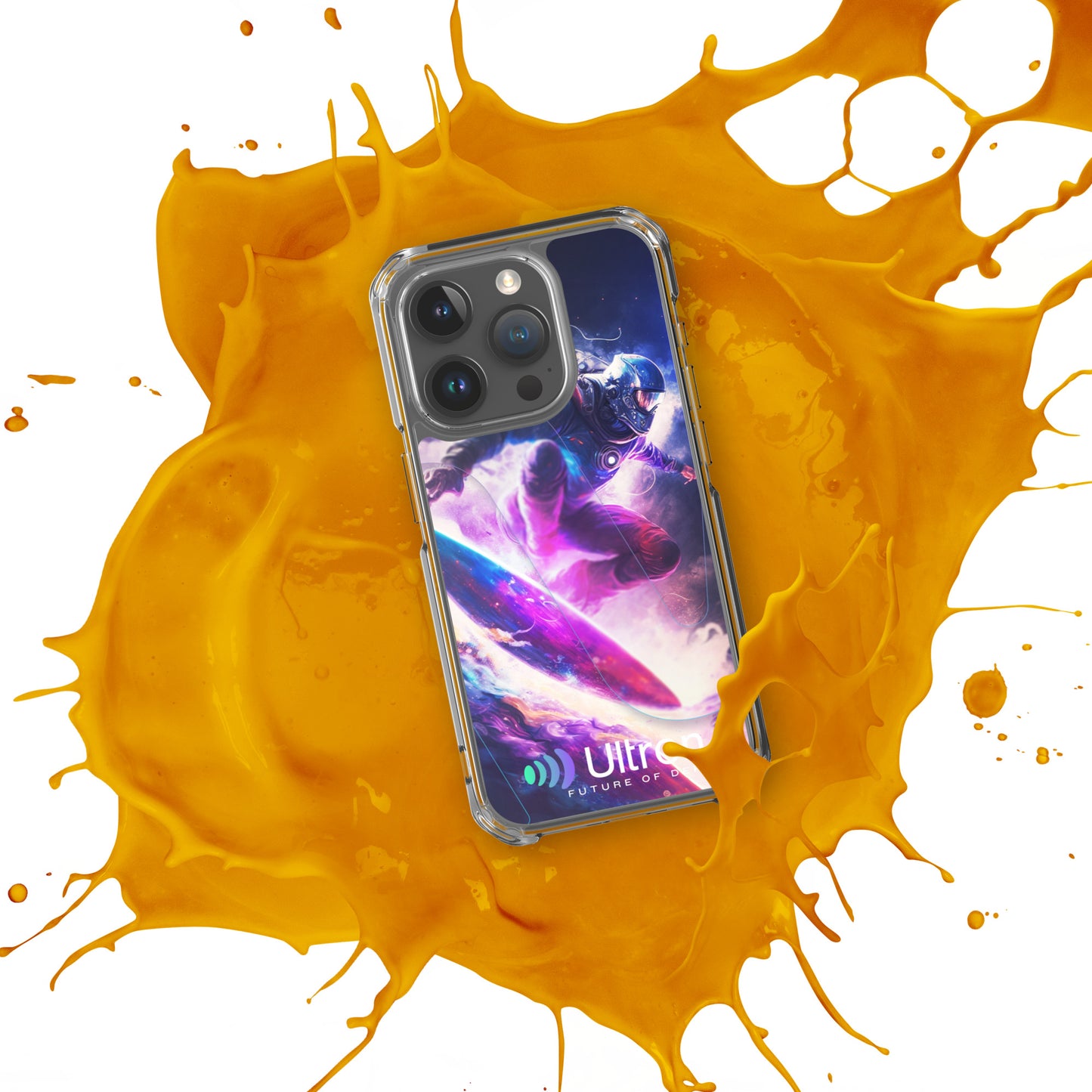 Space Surfer Clear Case for iPhone®