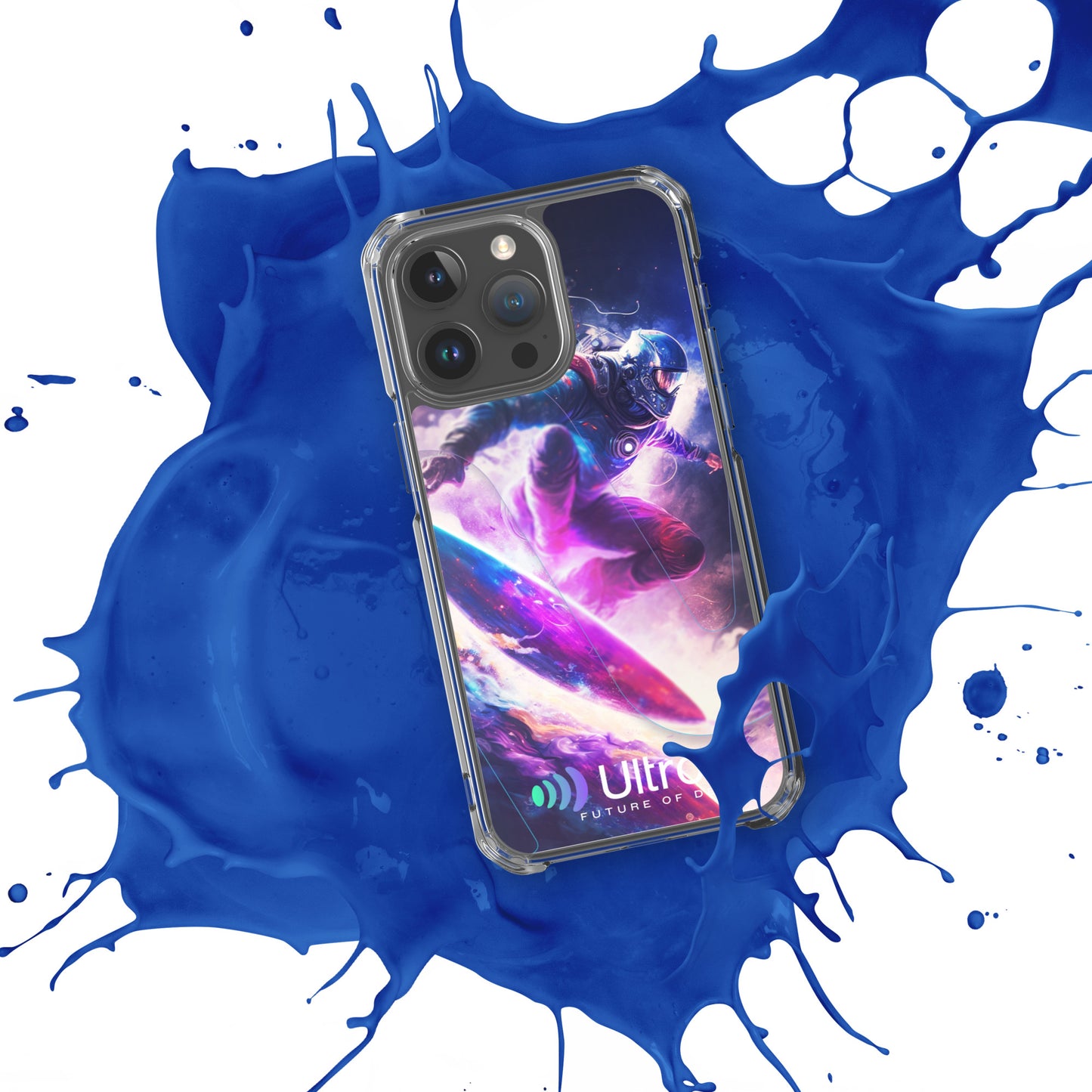Space Surfer Clear Case for iPhone®