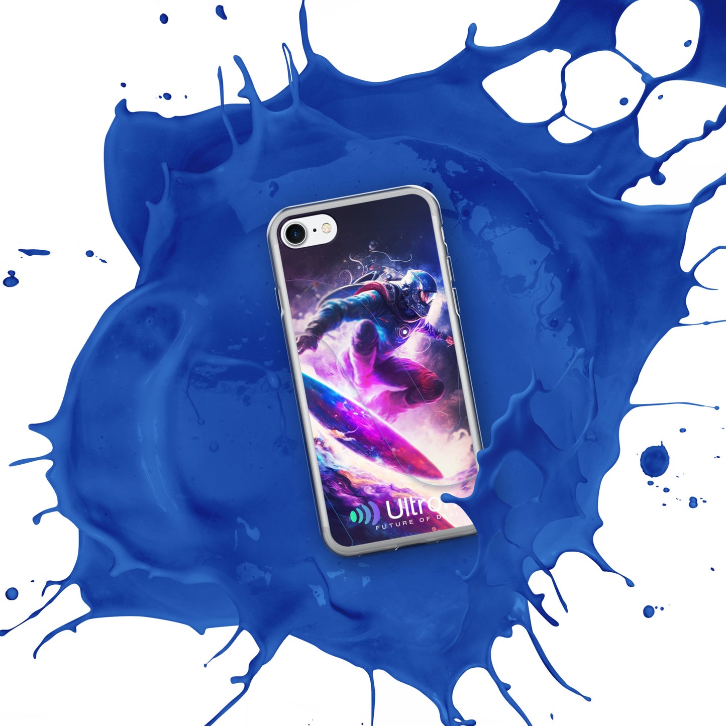 Space Surfer Clear Case for iPhone®