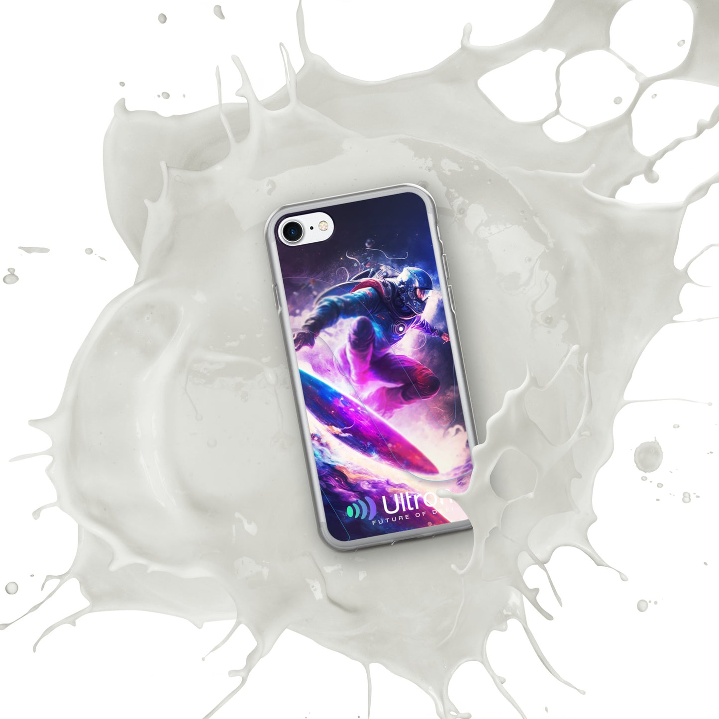 Space Surfer Clear Case for iPhone®