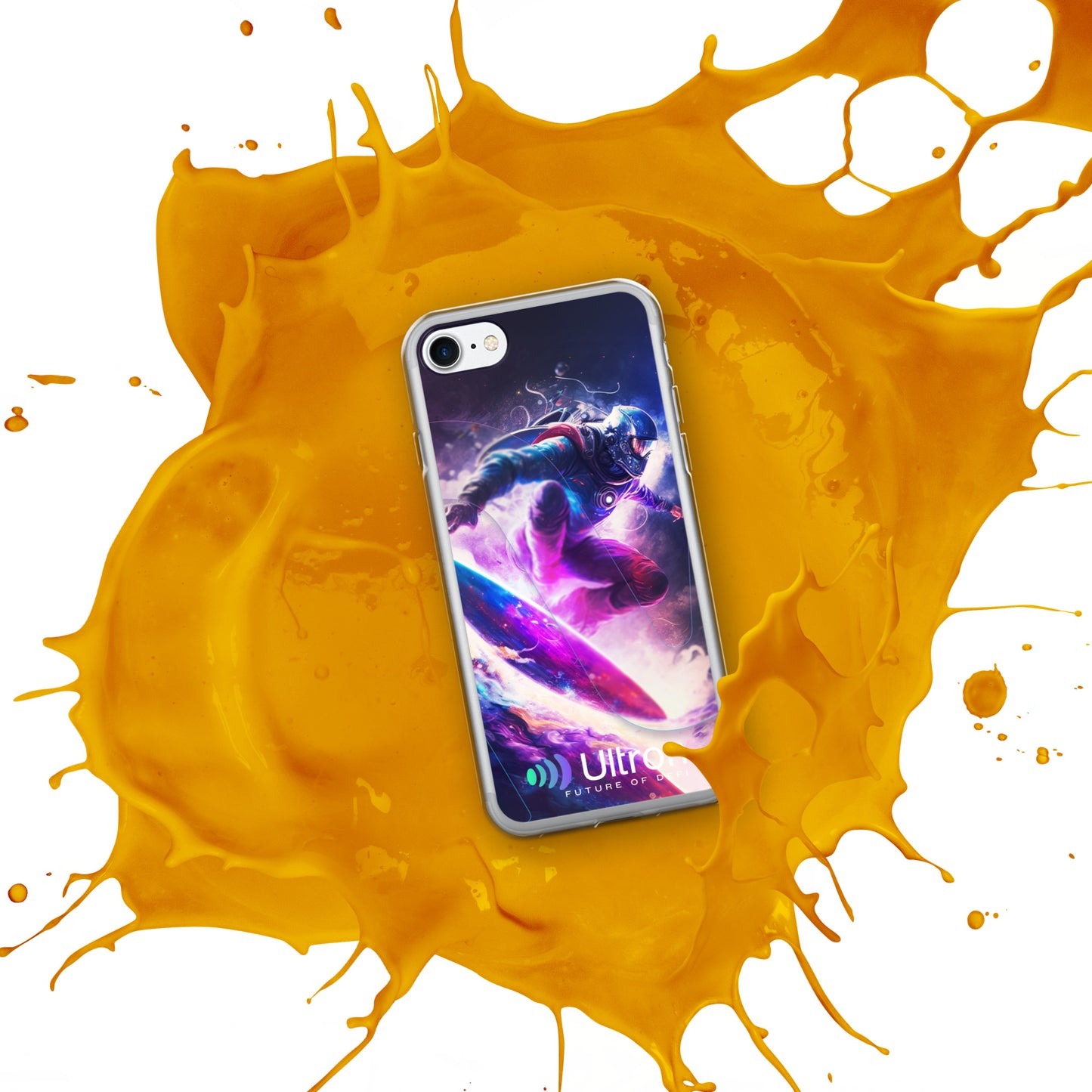 Space Surfer Clear Case for iPhone®