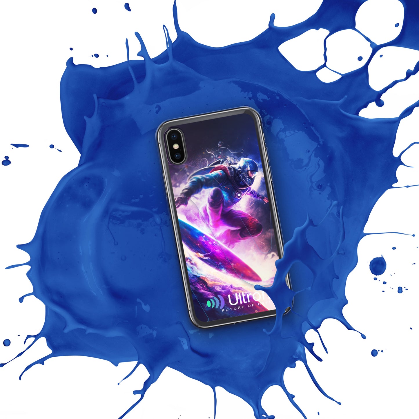 Space Surfer Clear Case for iPhone®