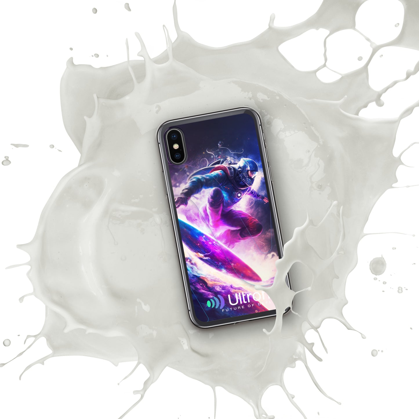 Space Surfer Clear Case for iPhone®