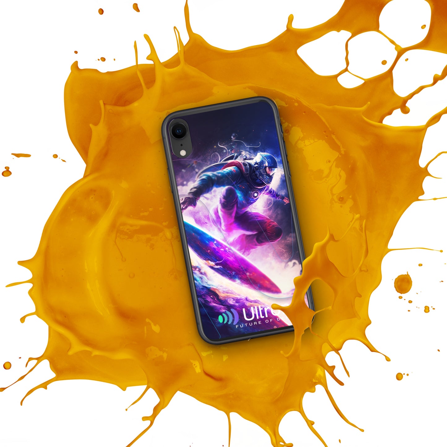 Space Surfer Clear Case for iPhone®
